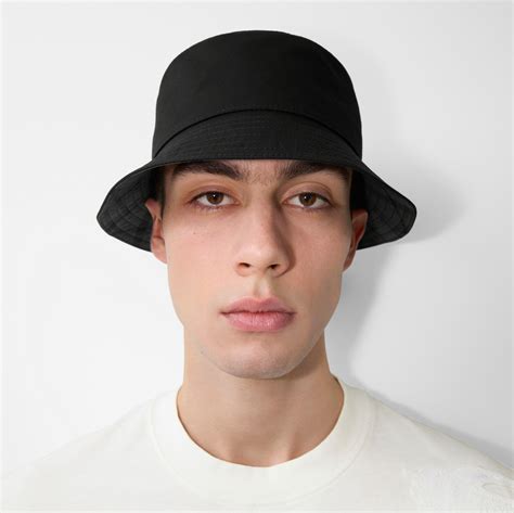 burberry eskimo hat|Cotton Blend Bucket Hat in Black .